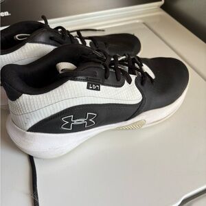Under Armour Black and White Basketball Shoes